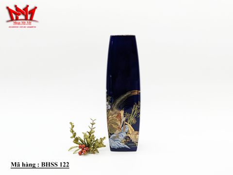  Bình trang trí sành sứ họa tiết độc đáo thiết kế hình trụ cao (122) 