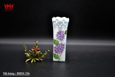  Bình trang trí chất liệu sành sứ họa tiết hoa cẩm tú cầu ( 336 ) 