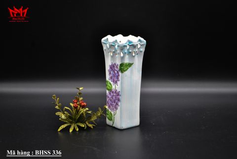  Bình trang trí chất liệu sành sứ họa tiết hoa cẩm tú cầu ( 336 ) 