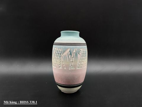  Bình hoa Kanuho Navajo của: M. Jones Bình gốm thổ dân da đỏ NAV USA . 