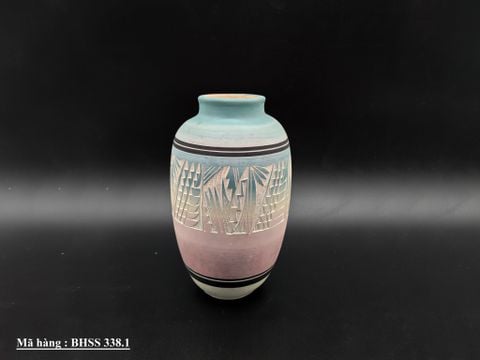  Bình hoa Kanuho Navajo của: M. Jones Bình gốm thổ dân da đỏ NAV USA . 