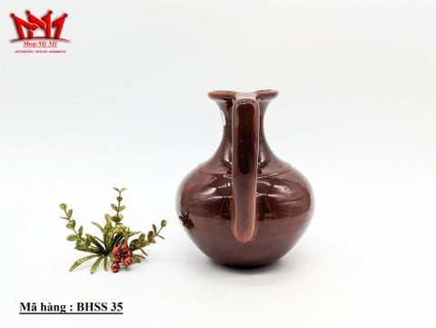  Bình trang trí chất liệu sành sứ có tay cầm (35) 