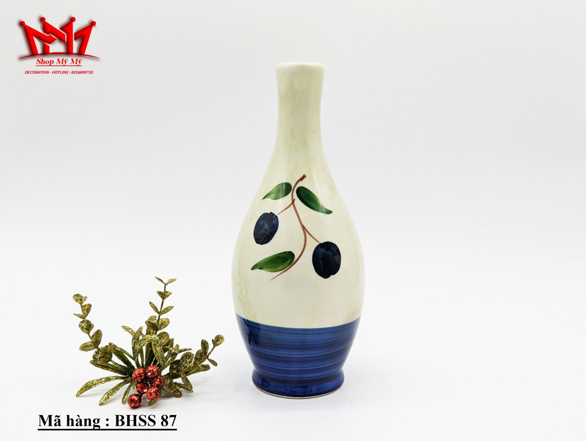 Bình trang trí chất liệu sành sứ thiết kế đơn giản (87)