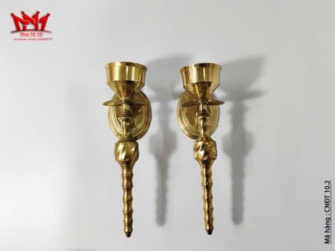  Cặp chân đèn nến trang trí treo tường hình xoắn ốc 