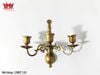 Cặp chân nến đồng treo bằng đồng cổ điển 3 nhánh.