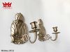 Cặp chân nến tảng trí treo tường hình trái dứa bằng đồng màu bạc