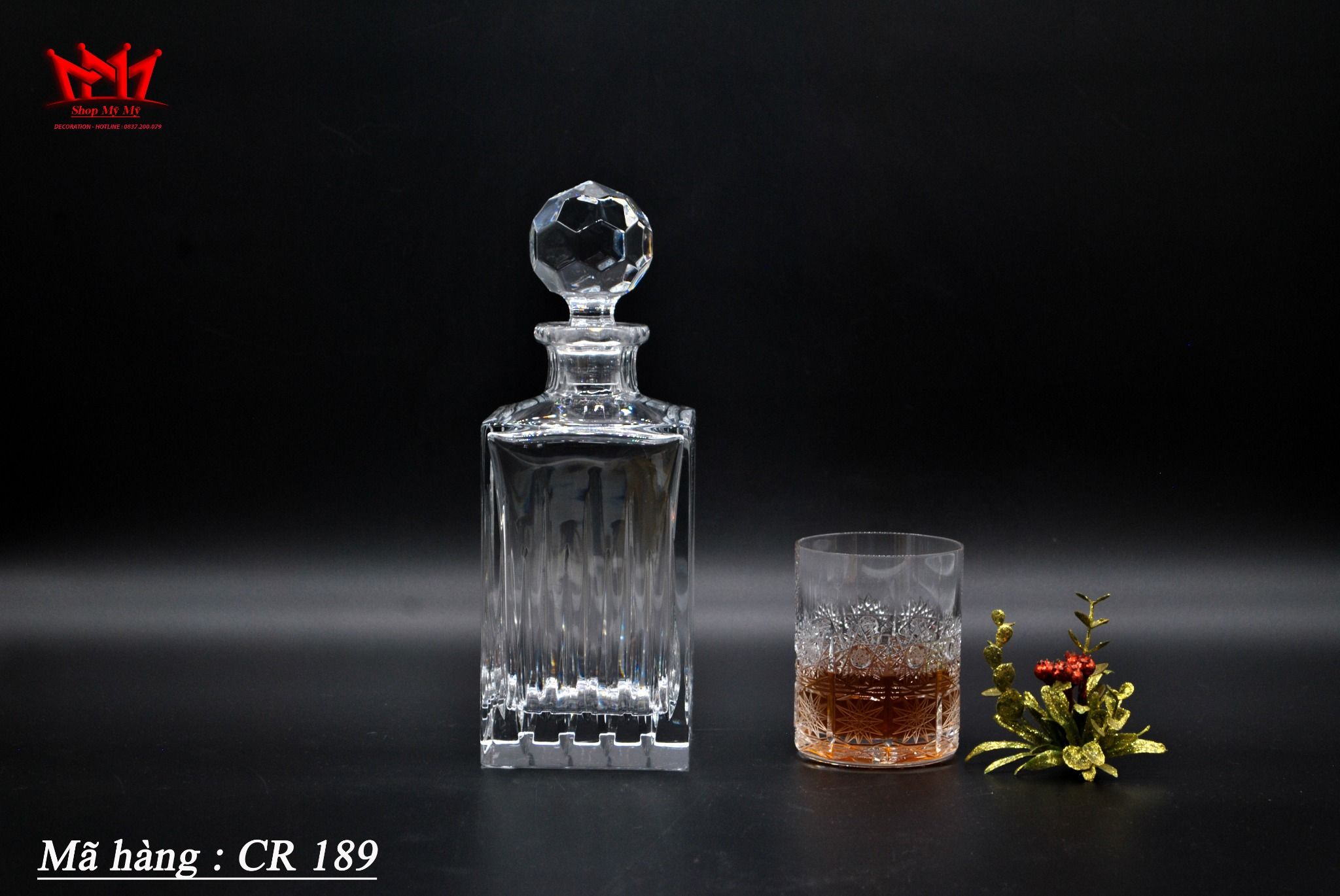 Chai rượu pha lê (CR 189 )