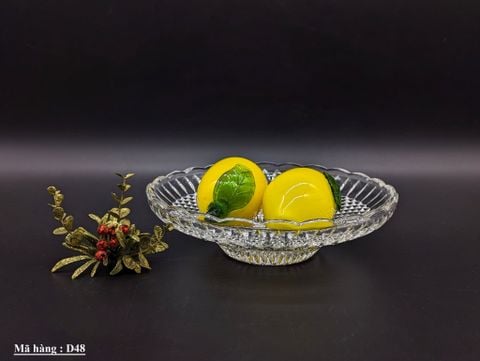  Dĩa pha lê dùng để đựng trái cây hoặc bánh kẹo. 