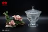 Hủ đựng kẹo có nắp đậy CRISTAL d'ARQUES Pháp Carthage Crystal Compote