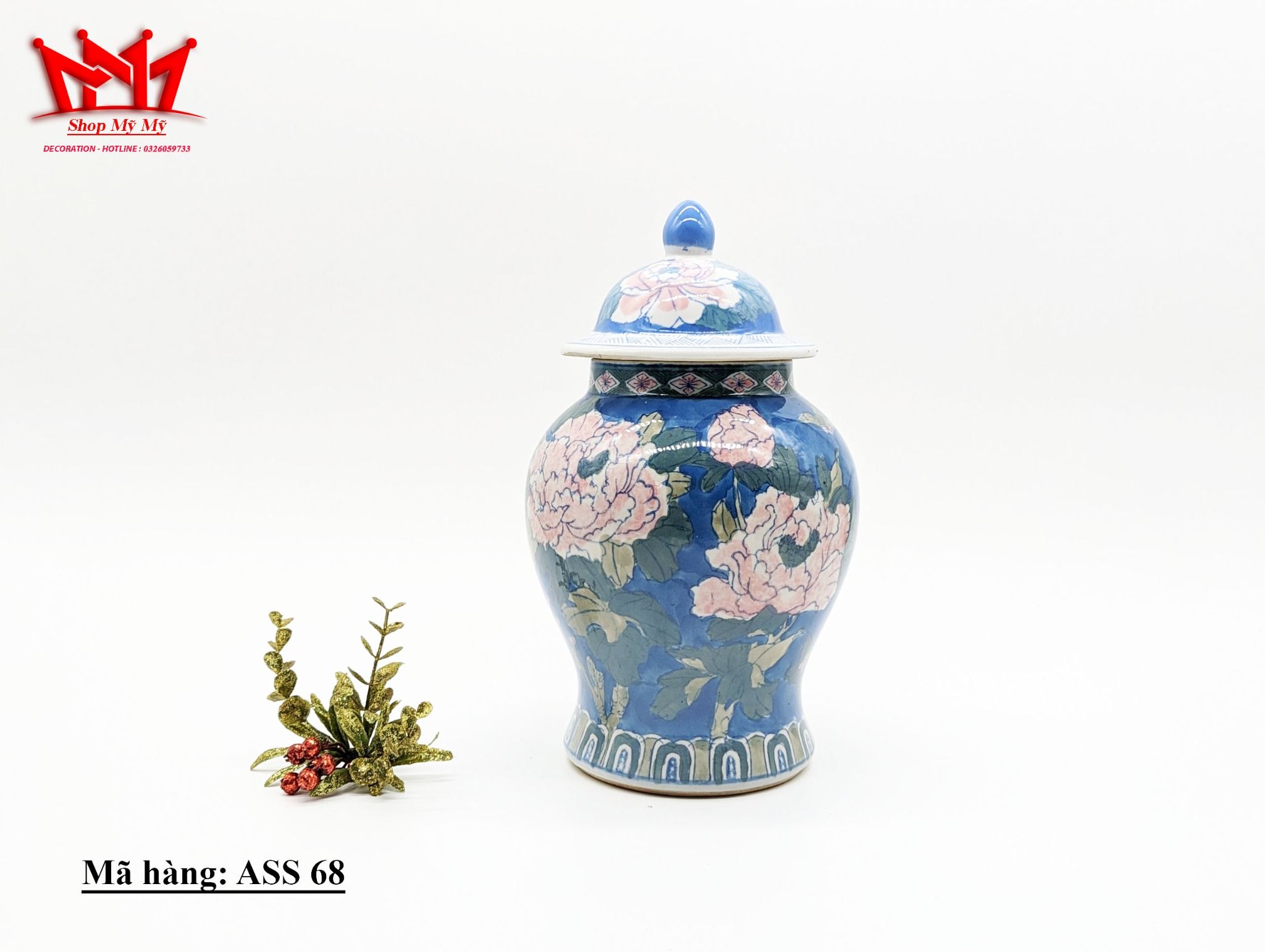 Hủ sứ hình hoa phong cách cổ điển, hàng sưu tầm.