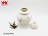 Hủ sứ màu trắng họa tiết hình hoa