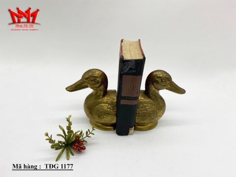  Cặp chặn sách hình con vịt được làm bằng đồng 