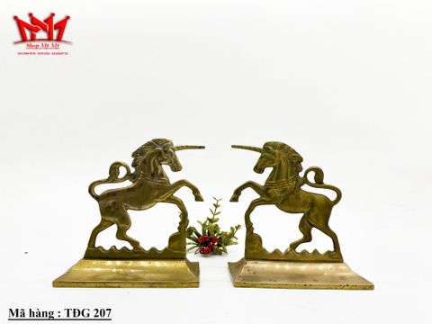  Cặn ngựa sừng dùng để chặn sách chất liệu đồng   ( 207 ) 