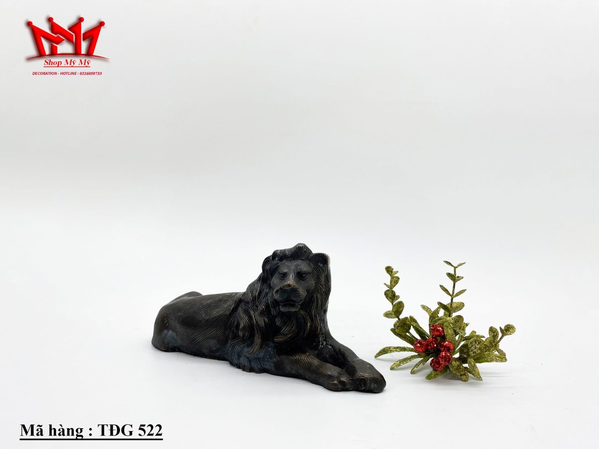 Tượng sư tử bằng đồng ( TĐG 522 )