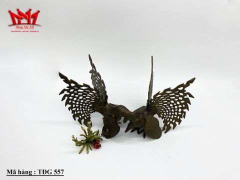  Cặp gà chọi bằng đồng 