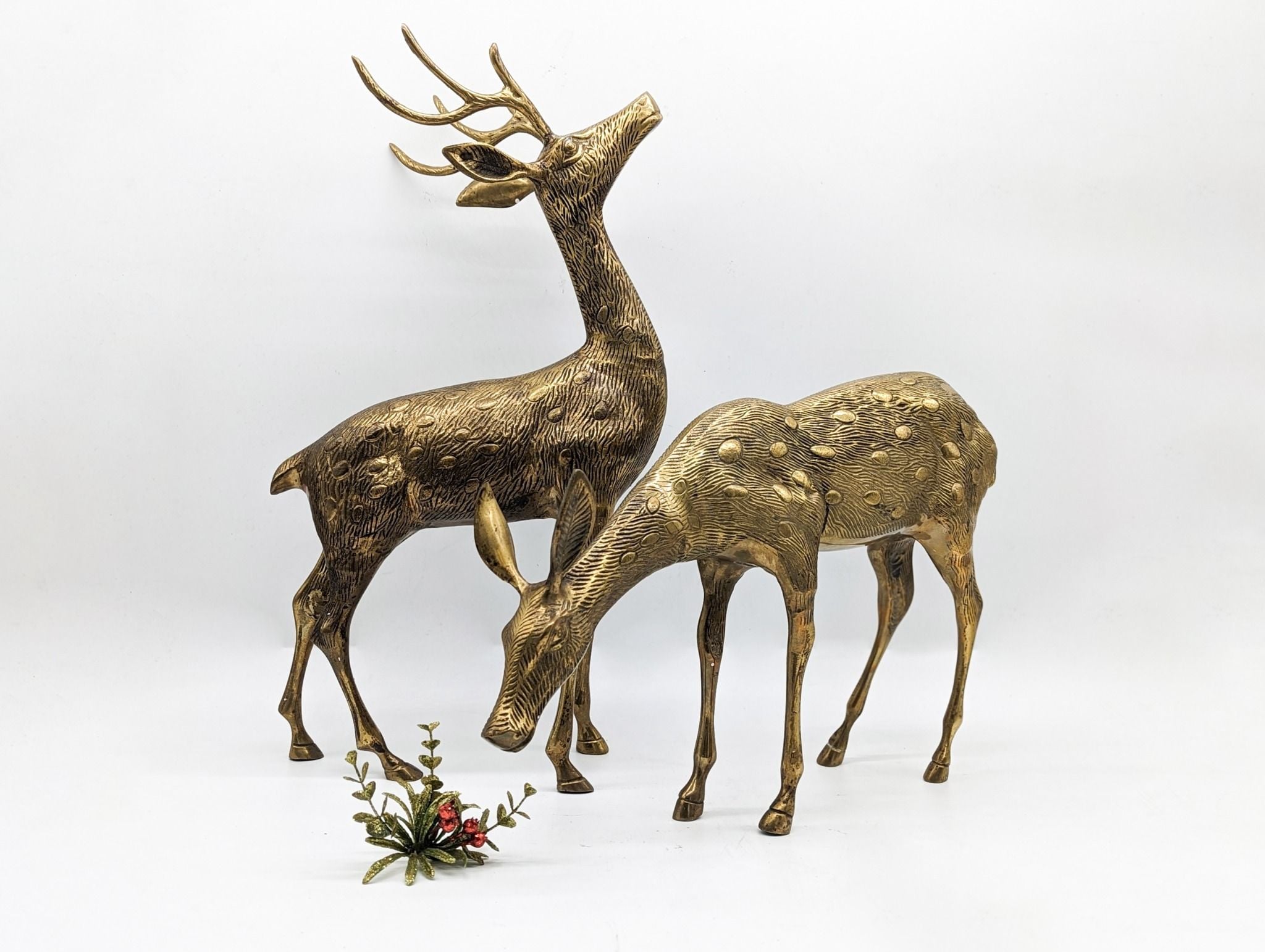 Cặp hươu sao bằng đồng