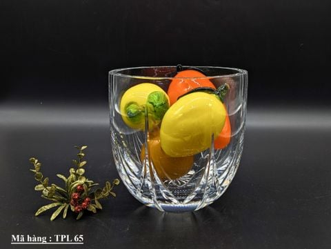  Thố pha lê trong suốt dày dặn được làm từ Châu Âu. (TPL 65) 