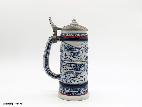  Vại uống bia cổ điển bằng gốm sứ của Avon hình máy bay xưa 