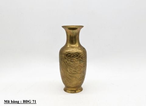 Bình đồng khắc hình rồng (BHDG71) 