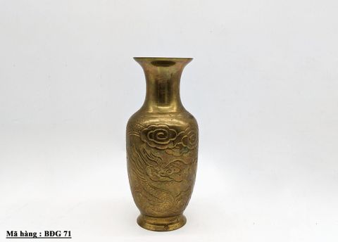  Bình đồng khắc hình rồng (BHDG71) 