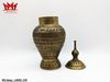 Bình đồng chạm khắc tinh xảo