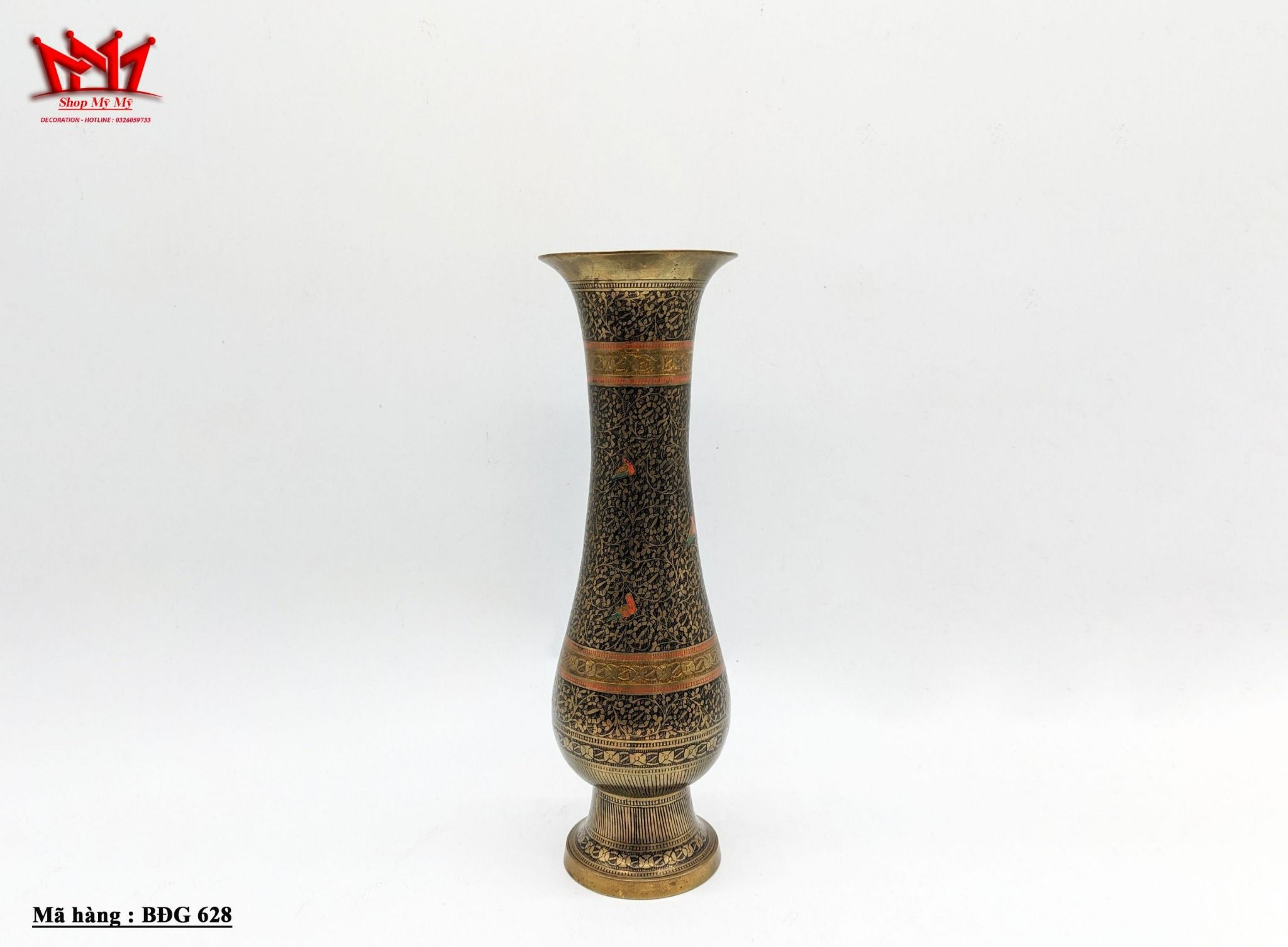 Bình đồng thiết kế tinh xảo ( BĐG 628)