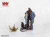 Đèn nàng Tiên quyến rũ có đôi cánh bằng kính màu tiffany giống như cánh bướm màu xanh tím nhạt.