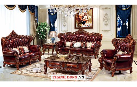 SOFA TÂN CỔ ĐIỂN M-35C - GHẾ SOFA LIVINI