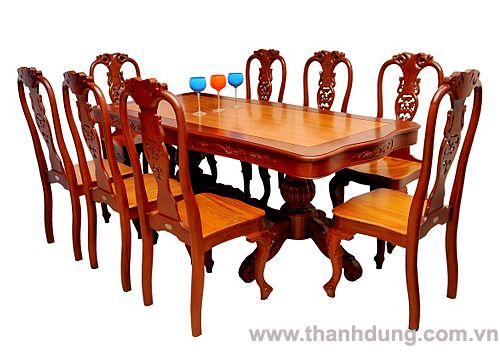Bộ bàn ăn gỗ quý BT-CXG