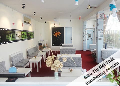 Nội thất phòng trà, quán cafe - Bỏng Ngô