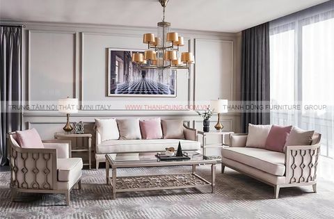SOFA TÂN CỔ ĐIỂN SN 8809 - SIÊU THỊ NỘI THẤT THANH DŨNG  LIVINI ITALY