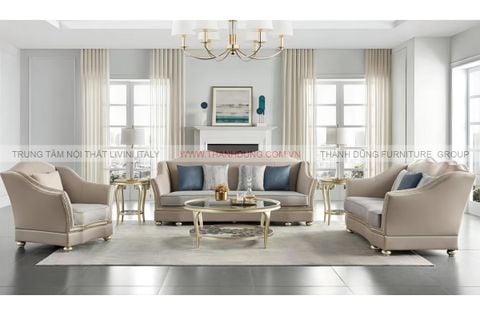SOFA TÂN CỔ ĐIỂN SN 8811  - SIÊU THỊ NỘI THẤT THANH DŨNG  LIVINI ITALY