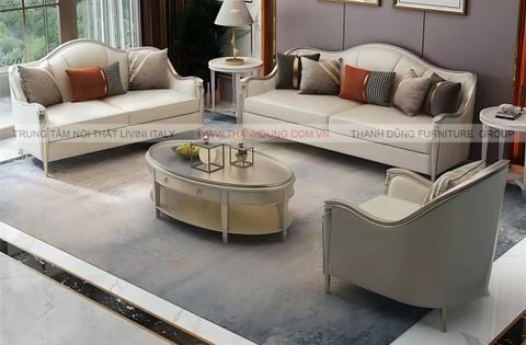 SOFA TÂN CỔ ĐIỂN SN 8812 - SIÊU THỊ NỘI THẤT THANH DŨNG  LIVINI ITALY