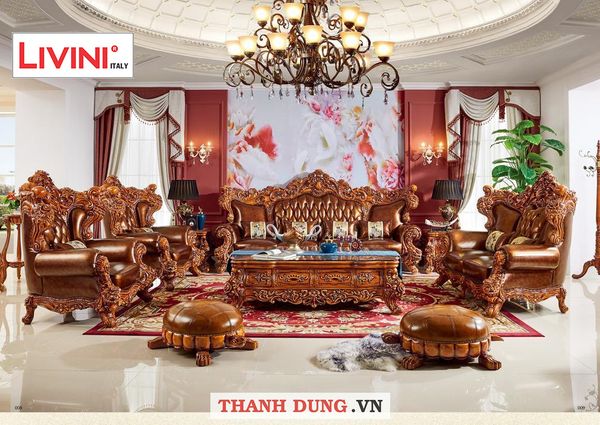 SOFA TÂN CỔ ĐIỂN CHÂU ÂU HD 681