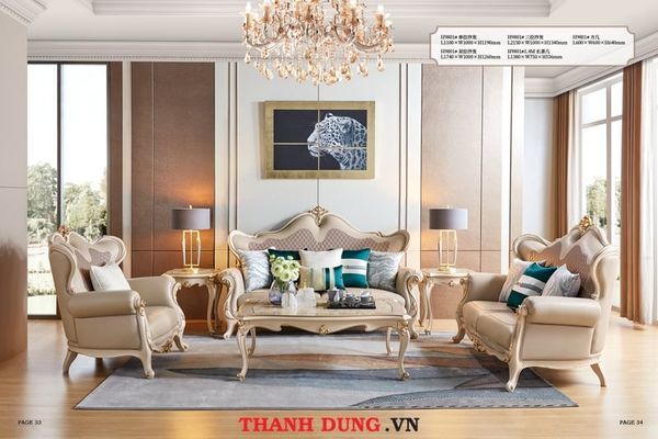 SOFA TÂN CỔ ĐIỂN CHÂU ÂU HX-H9801