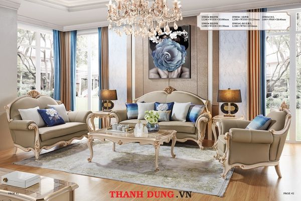 SOFA TÂN CỔ ĐIỂN CHÂU ÂU HX-H9803