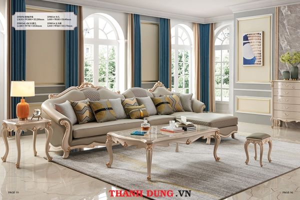 SOFA TÂN CỔ ĐIỂN CHÂU ÂU HX-H9809