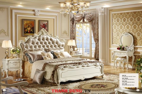 GIƯỜNG CỔ ĐIỂN CHÂU ÂU HX-TR8826