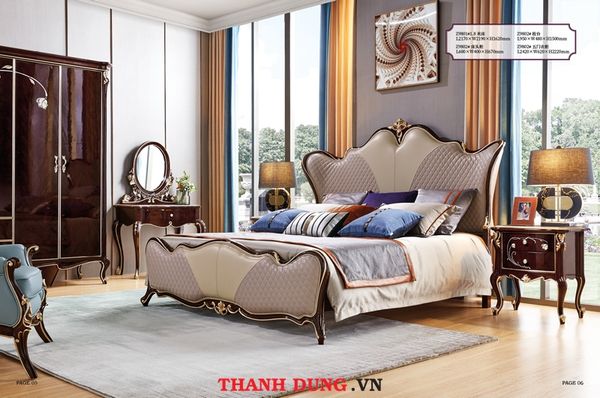 GIƯỜNG TÂN CỔ ĐIỂN CHÂU ÂU HX-Z9801