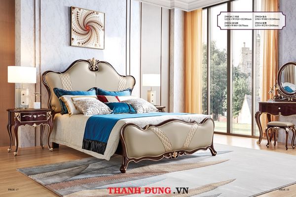 GIƯỜNG TÂN CỔ ĐIỂN CHÂU ÂU HX-Z#9802