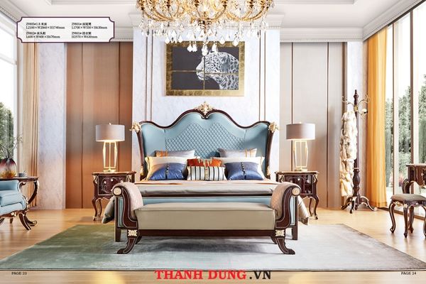 GIƯỜNG TÂN CỔ ĐIỂN CHÂU ÂU HX-Z9805