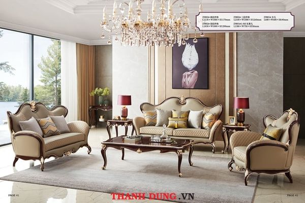 SOFA TÂN CỔ ĐIỂN CHÂU ÂU HX-Z9802