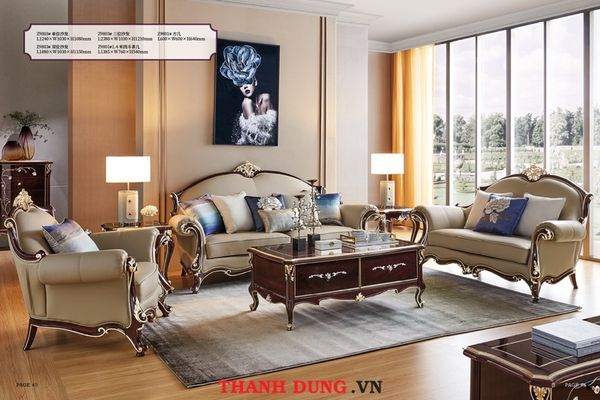 SOFA TÂN CỔ ĐIỂN CHÂU ÂU HX-Z9803