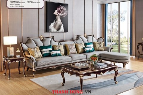 SOFA TÂN CỔ ĐIỂN CHÂU ÂU HX-Z9808 - GHẾ SOFA LIVINI