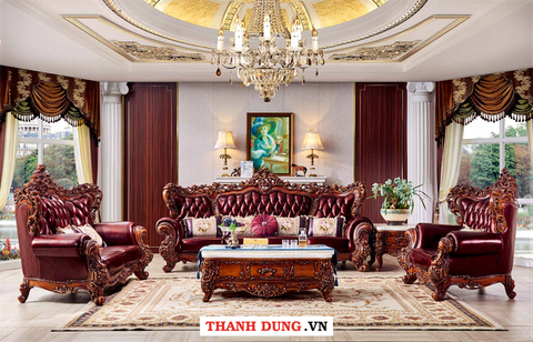SOFA TÂN CỔ ĐIỂN M-92 - GHẾ SOFA LIVINI