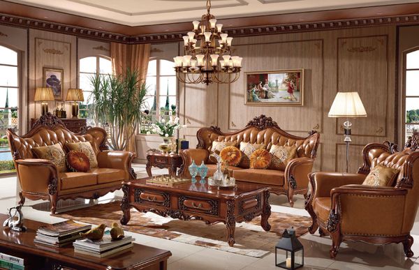 SOFA TÂN CỔ ĐIỂN SF08