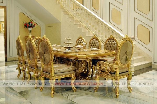 BÀN ĂN CỔ ĐIỂN VERSAILLES  THỰC TẾ