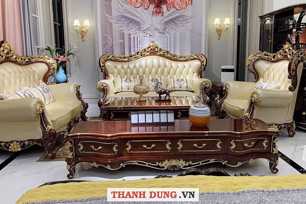 SOFA TÂN CỔ ĐIỂN CHÂU ÂU VR F182W