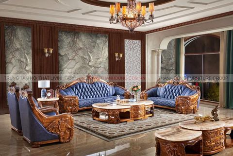 SOFA TÂN CỔ ĐIỂN GỖ MUN JD-E08