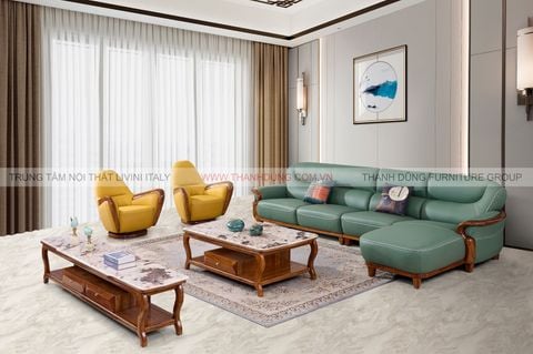 SOFA TÂN CỔ ĐIỂN GỖ MUN PY13